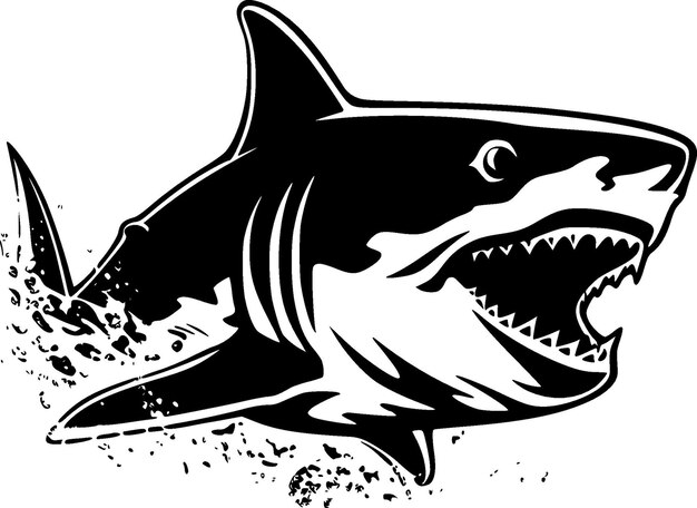 Vetor shark logo vector de alta qualidade ilustração vetorial ideal para gráfico de t-shirt