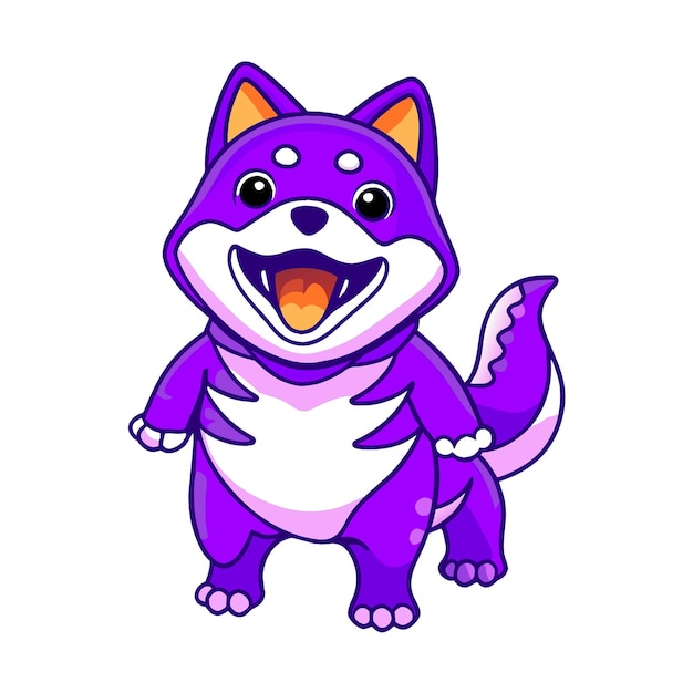 Vetor shiba inu cão vetor personagem