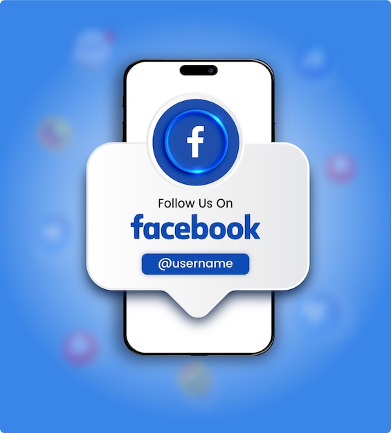 Siga-nos no aplicativo de mídia social do Facebook