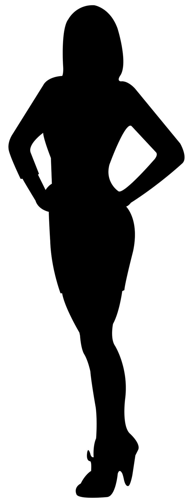 Vetor silhueta da mulher negra 20