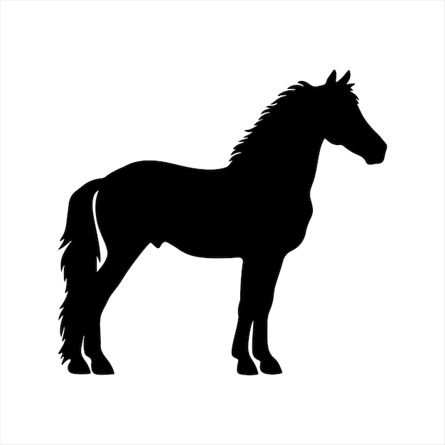 silhueta de cavalo