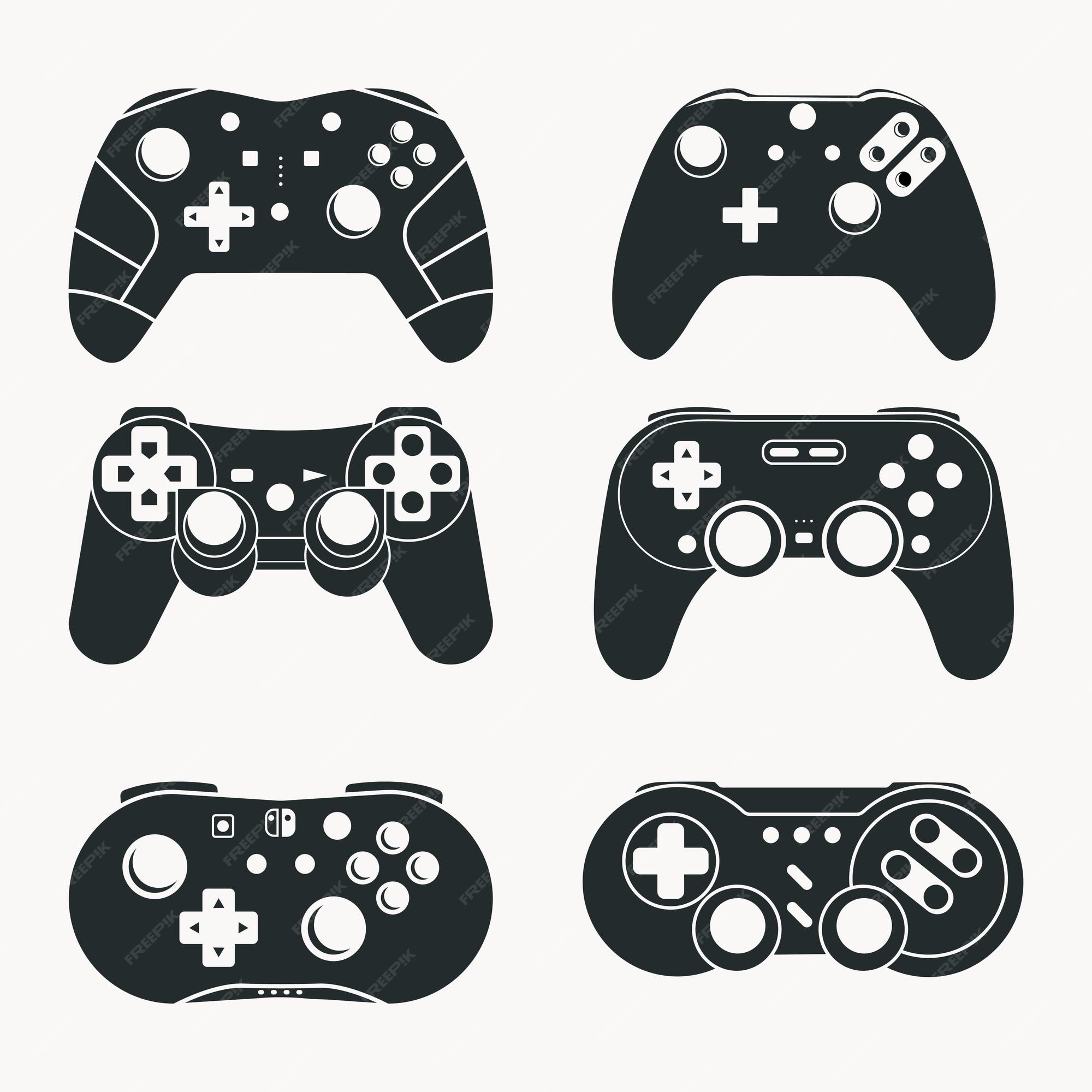 Jogo De Gamepad De Desenhos Animados Pintados à Mão PNG , Clipart Do  Controlador, Preto, Controlador De Jogo Para Celular Imagem PNG e Vetor  Para Download Gratuito