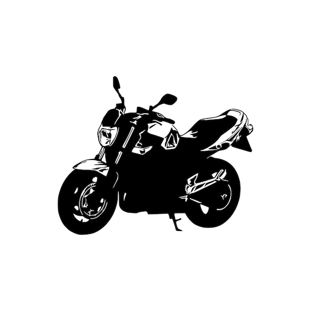 Vetor silhueta de motocicleta vectorblack motorcycle art vectorizer