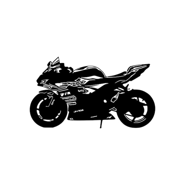 Vetor silhueta de motocicleta vectorblack motorcycle art vectorizer