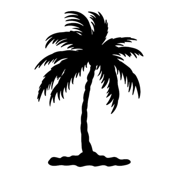Silhueta de palmeira
