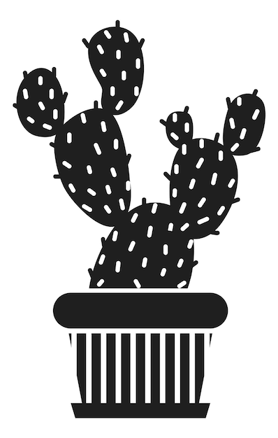 Design PNG E SVG De Traço De Cor De Planta De Cacto Para Camisetas