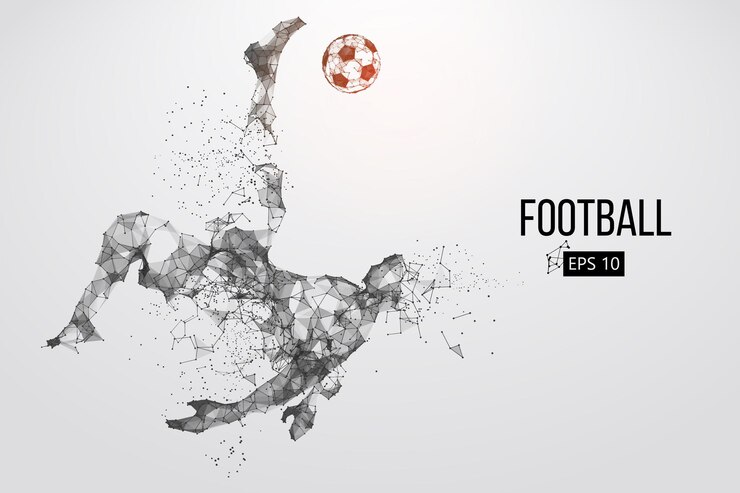 Silhueta de um jogador de futebol