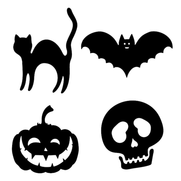 Caderno de capa macia com desenho de gato preto para Halloween com silhueta  de animal