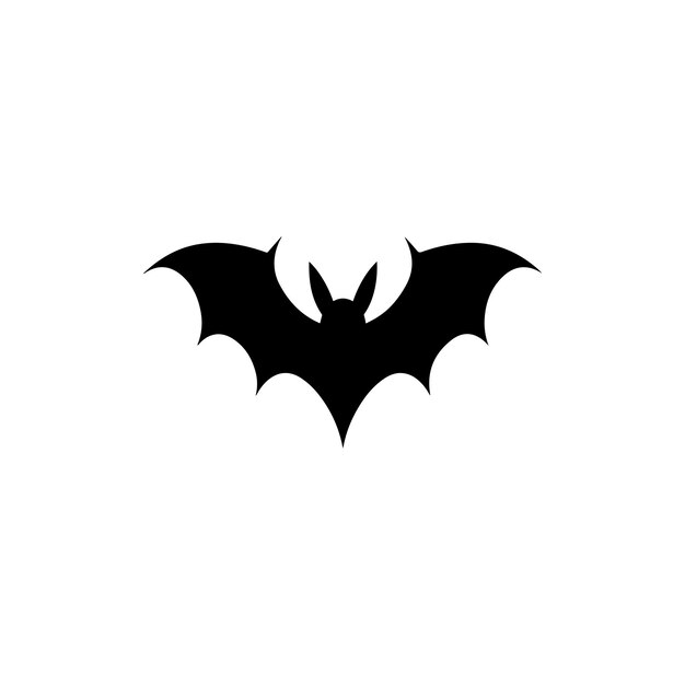 Silhuetas de morcego desenhadas à mão para a celebração do dia das bruxas morcego de halloween feito com ia