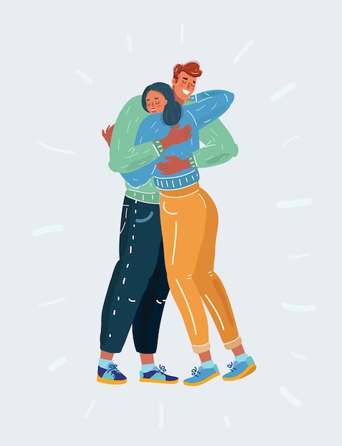 Silhuetas de romance e amor