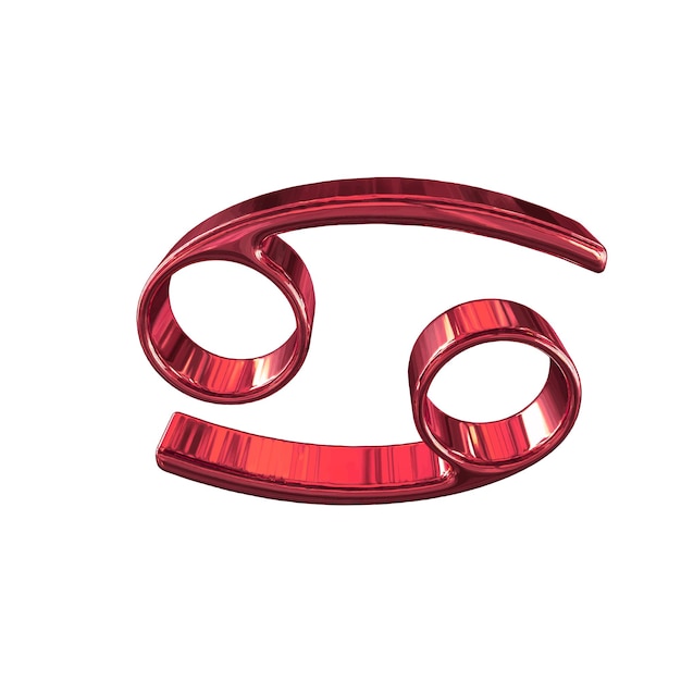Símbolo astrológico 3d do signo do zodíaco