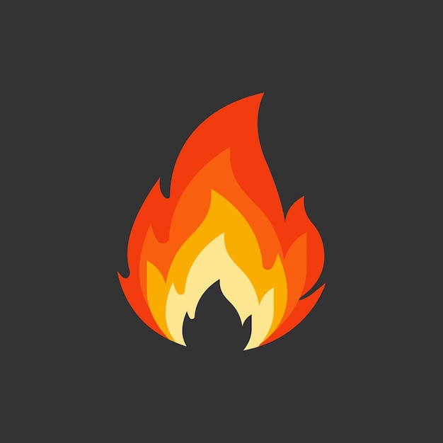 Ícone Fire Place. O Estilo Da Ilustração Do Vetor É Um Símbolo Íon Icónico  De Fogo Com Versões Preto, Cinza, Verde, Azul, Vermelho E Cor Laranja.  Projetado Para Interfaces De Web E