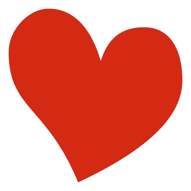 Vetor símbolo de coração vermelho ícone de amor sinal de paixão