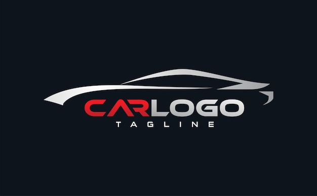 Símbolo de design de logotipo de carro abstrato para empresa automotiva. ilustração vetorial