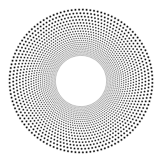 Símbolo de elementos de design Padrão de círculo de ponto de quadro de meio-tom de cor editável em fundo branco Ilustração vetorial eps 10 quadro com pontos aleatórios pretos Borda redonda Ícone usando pontos de círculo de meio-tom textu