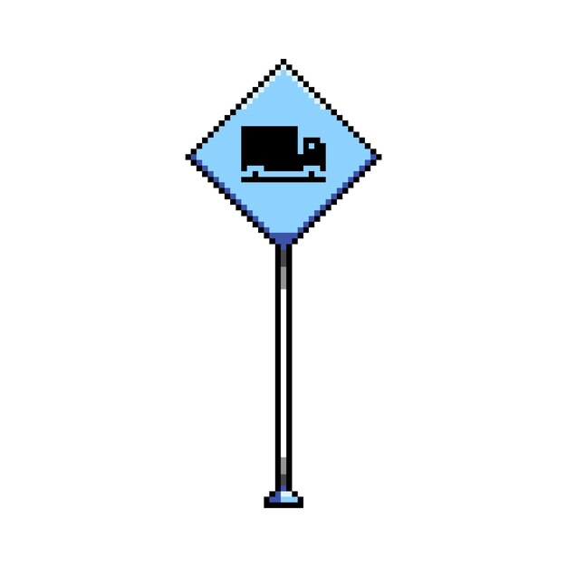 Símbolo de estrada de arte de pixel
