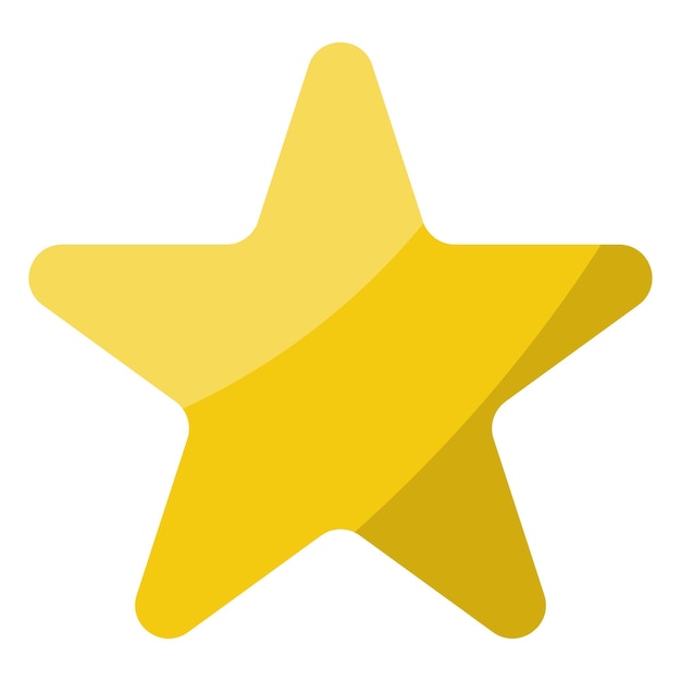 Vetor símbolo de estrela desenho brilhante elemento de ícone simples