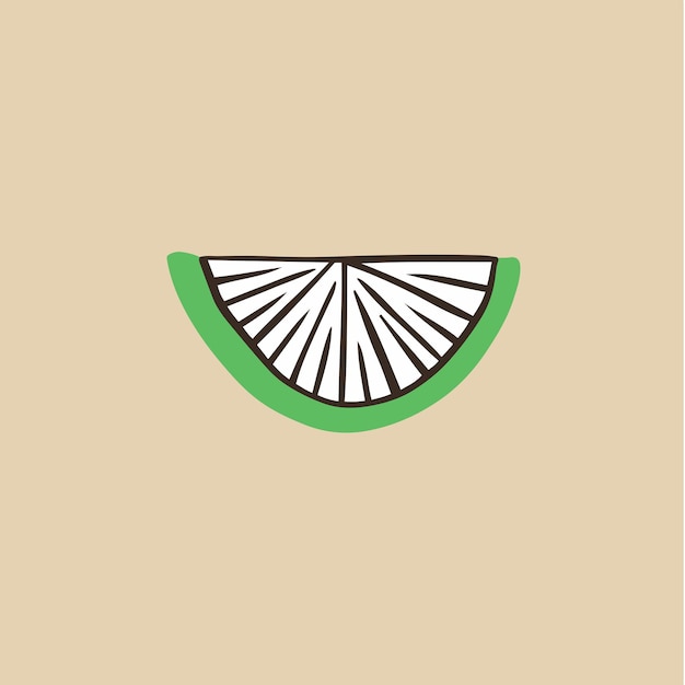 Símbolo de limão mídia social postar ilustração vetorial de frutas
