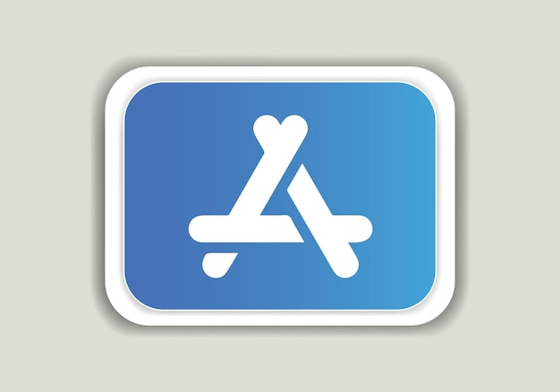 Vetor símbolo de sinal do logotipo da app store vetor ícone de serviço on-line de aplicativos móveis logotipo do aplicativo de mídia social