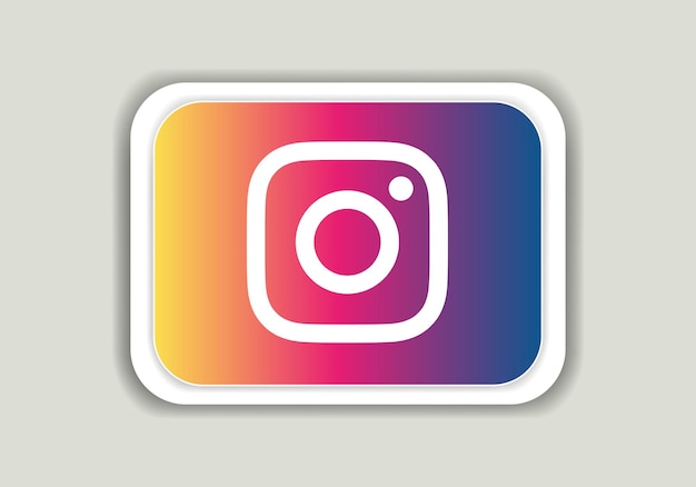 Símbolo de sinal do logotipo do instagram vetor ícone de serviço on-line de aplicativos móveis logotipo do aplicativo de mídia social
