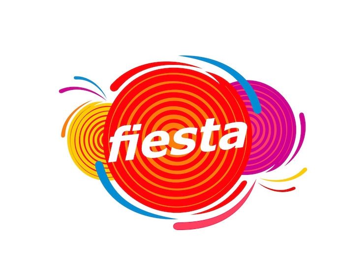 Vetor símbolo de um evento de carnaval divertido ou de uma festa de férias