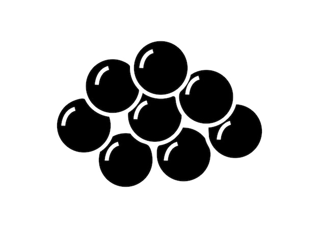 Símbolo de vetor de modelo de design de logotipo de ícone de caviar