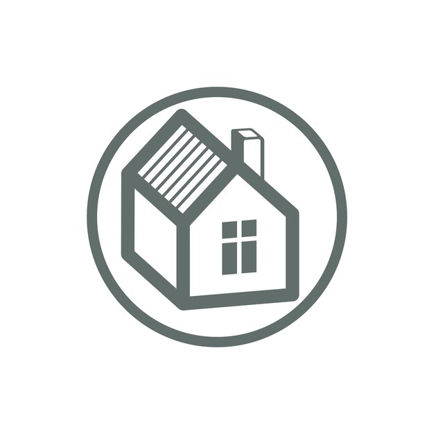 Símbolo de vetor doméstico, tema de agência imobiliária, pode ser usado em publicidade e web design. ícone de propriedade simples isolado no branco.