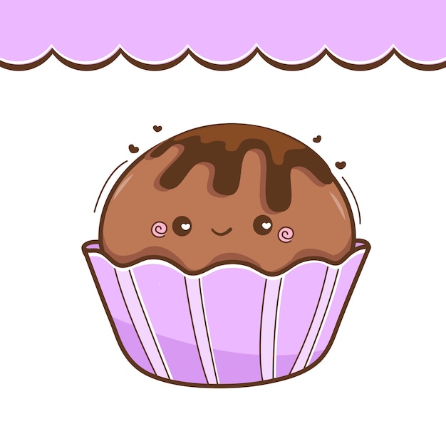 Símbolo do logotipo cupcake ilustração vector