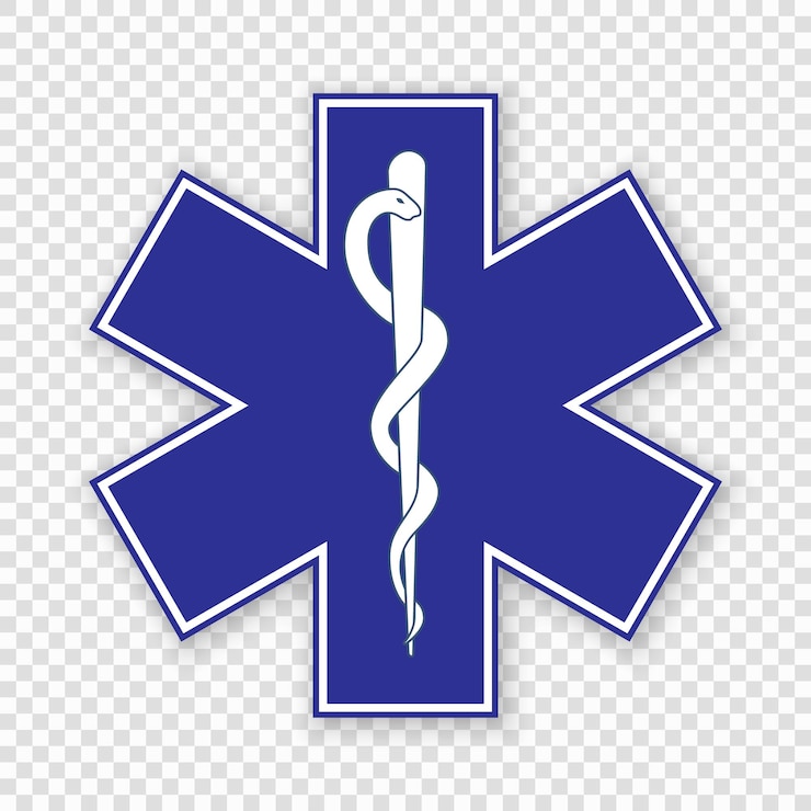 Vetor símbolo médico da emergência