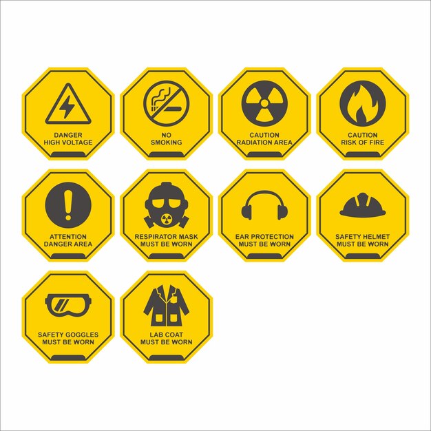 Vetor símbolo plano do sinal de alerta de perigo