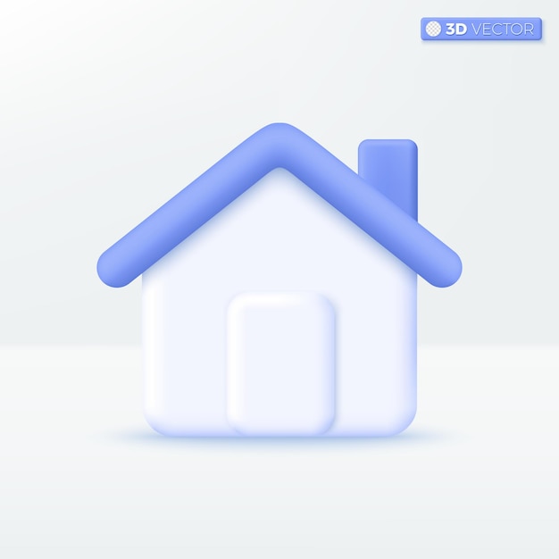 Símbolos de ícone de casa Trendy Smart Home Empréstimo imobiliário hipoteca back concept 3D vector design de ilustração isolado Pastel dos desenhos animados Estilo minimalista Você pode usar para aplicativo móvel ux ui anúncio de impressão