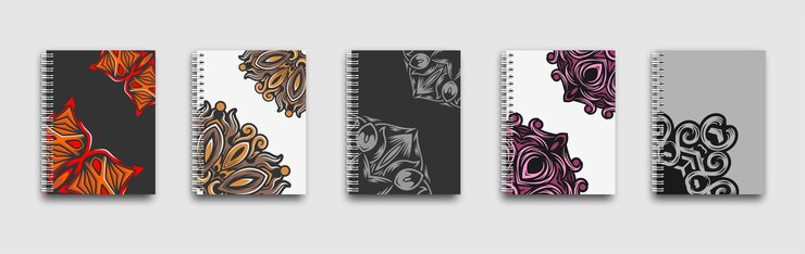Vetor simple modern covers template design set de eps vetoriais de mandala mínimos