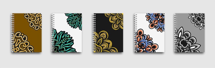Vetor simple modern covers template design set de eps vetoriais de mandala mínimos