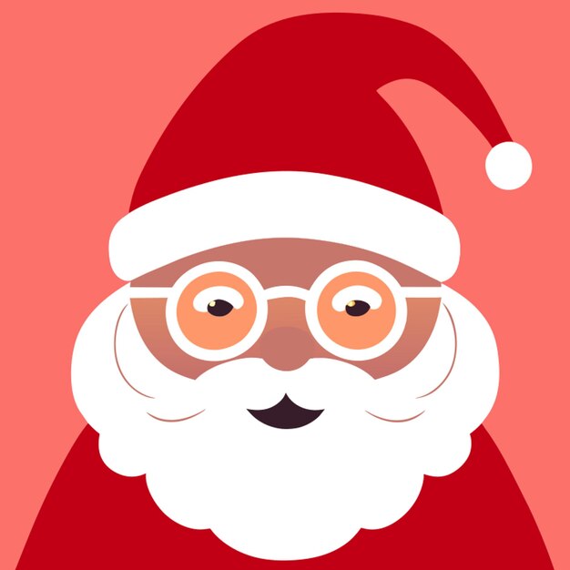 Vetor simple santa claus pattern vector illustration