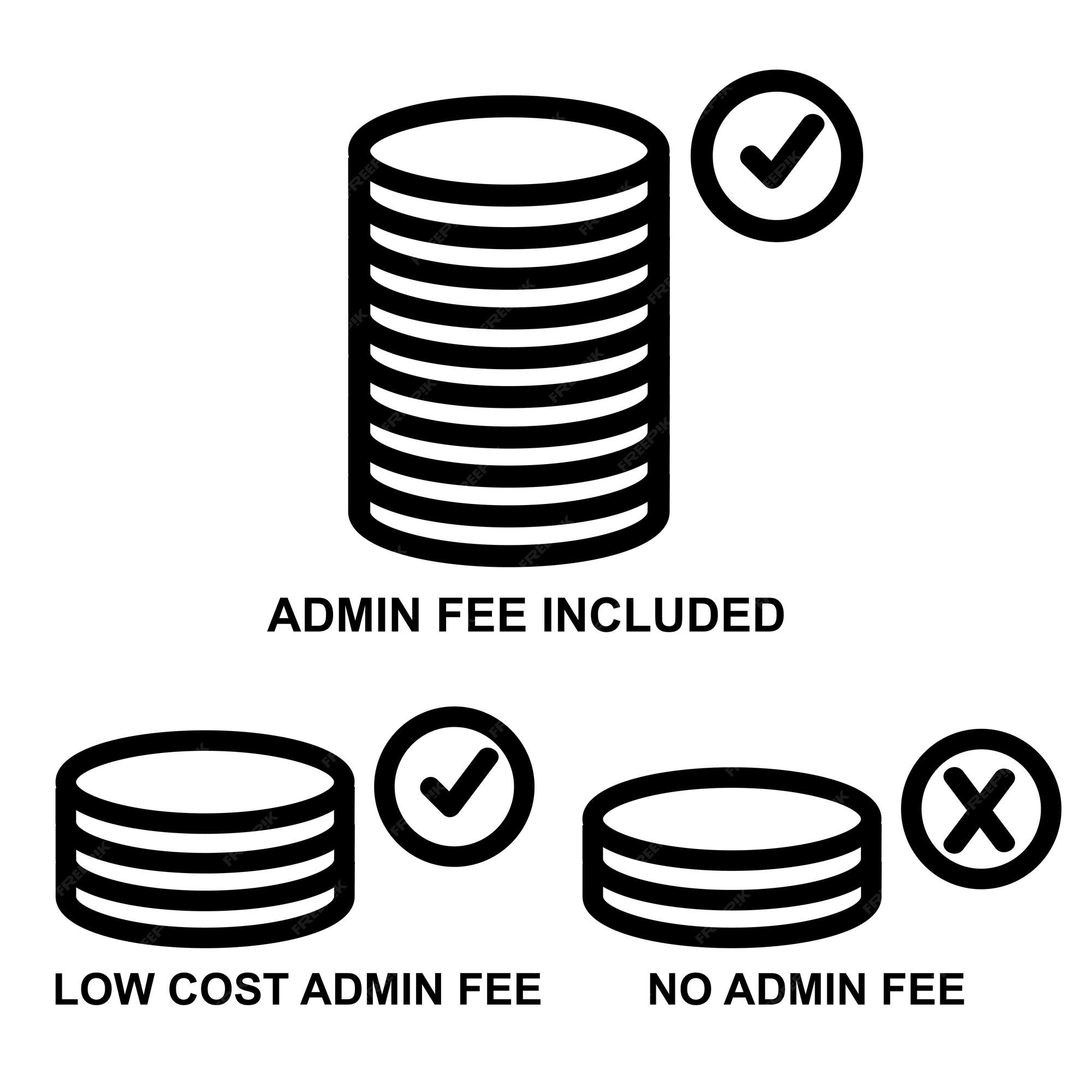 Simples vector set symbol 3 categoria de taxa de administração