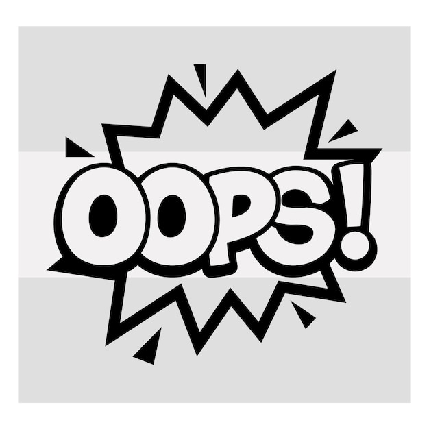 sinais de ação svg oops svg discurso cômico