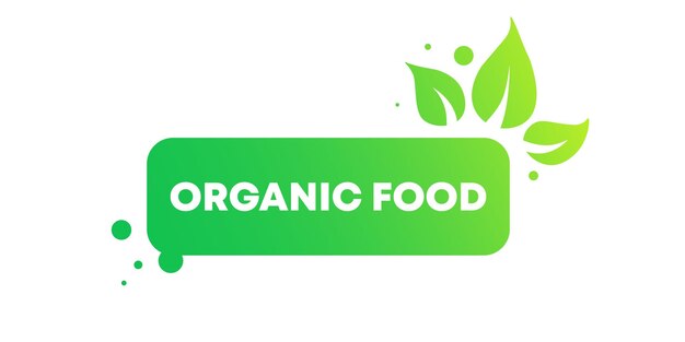 Vetor sinais de alimentos orgânicos terra verde verde plana sinais de alimentos orgânicos ícone vetorial