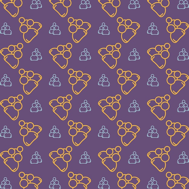 Sinal da comunidade padrão de vestuário repetitivo de tendência ilustração vetorial multicolor fundo