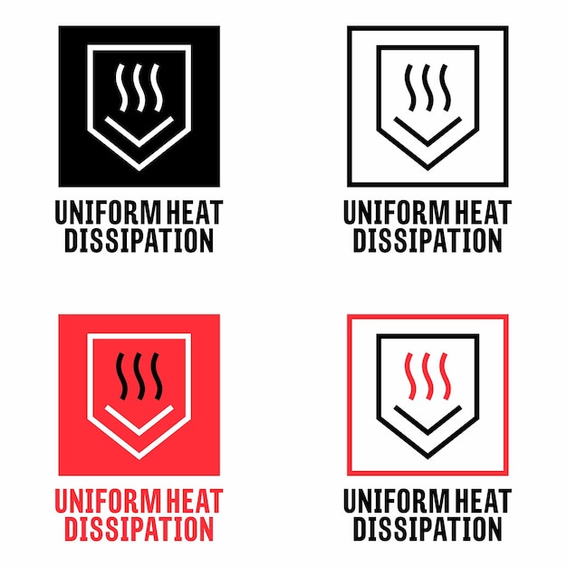 Sinal de informação vetorial de dissipação de calor uniforme