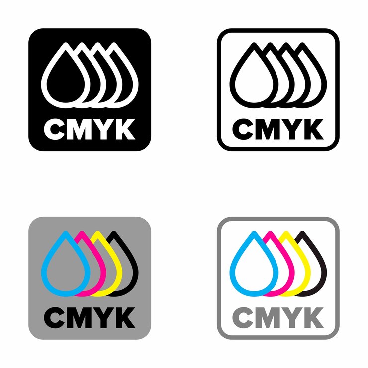 Vetor sinal de informações vetoriais de tecnologia cmyk