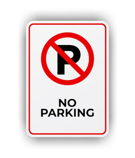 Sinal de não estacionamento Sinal de proibição de estacionamento