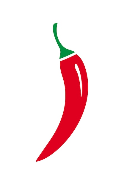 Sinal de tempero de pimentão vermelho ícone de pimenta cinco de mayo símbolo cultura mexicana jalapeno ilustração em vetor