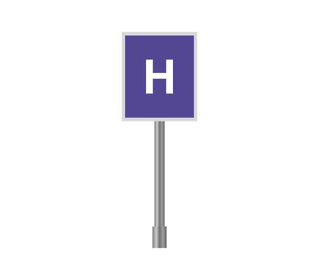 sinal do hospital