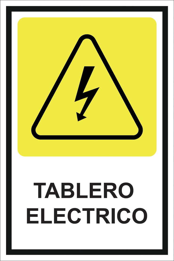 Vetor sinalização de painéis elétricos