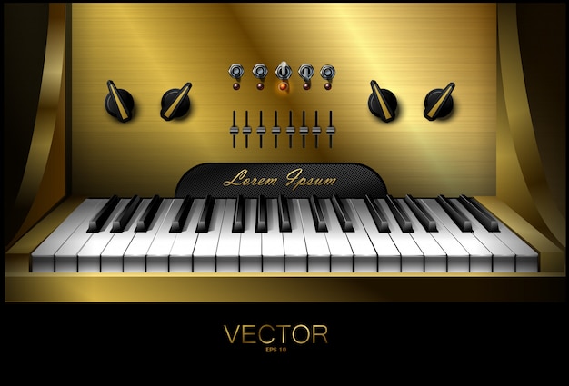 Sintetizador virtual realista para estúdios de gravação. piano. .