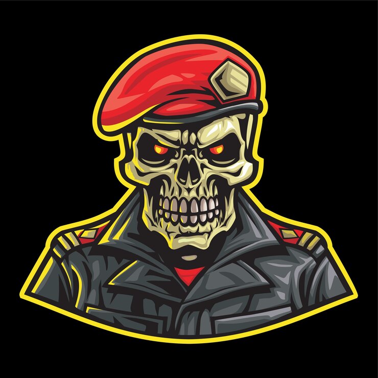 Vetor skull hunter logo esports logo ang gamming logo vector download