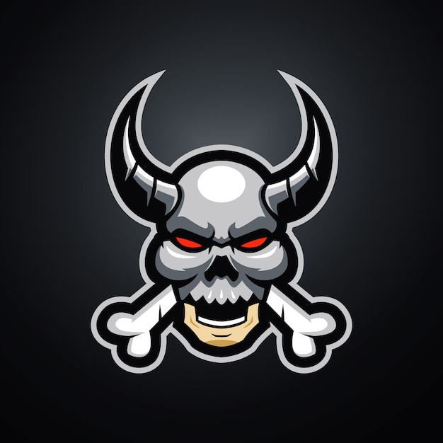 Skull mask esports logo