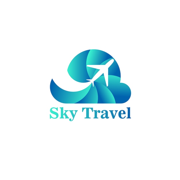 Vetor sky travel logo