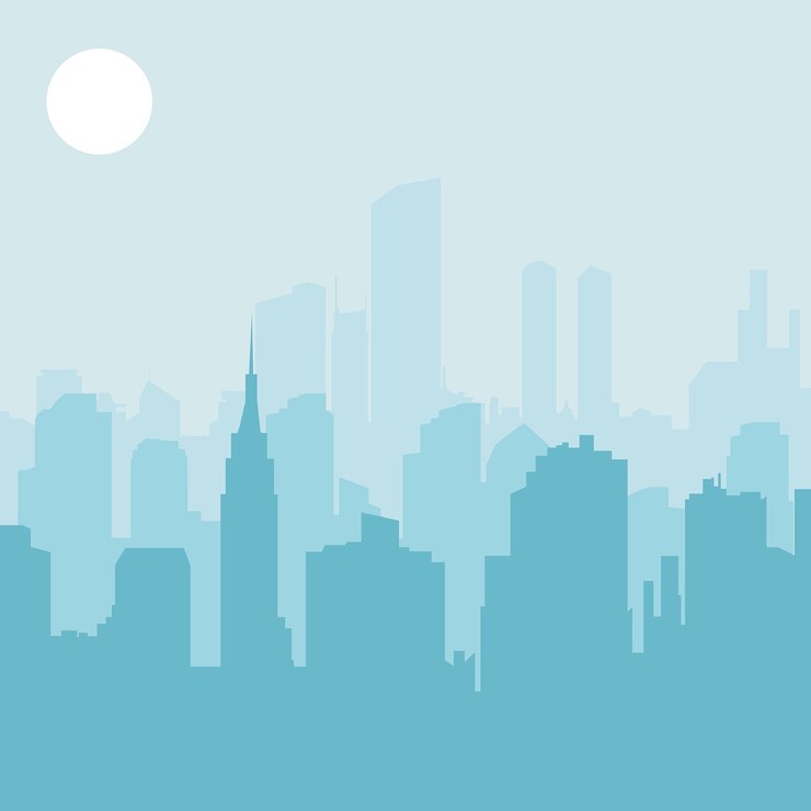 Vetor skyline da cidade