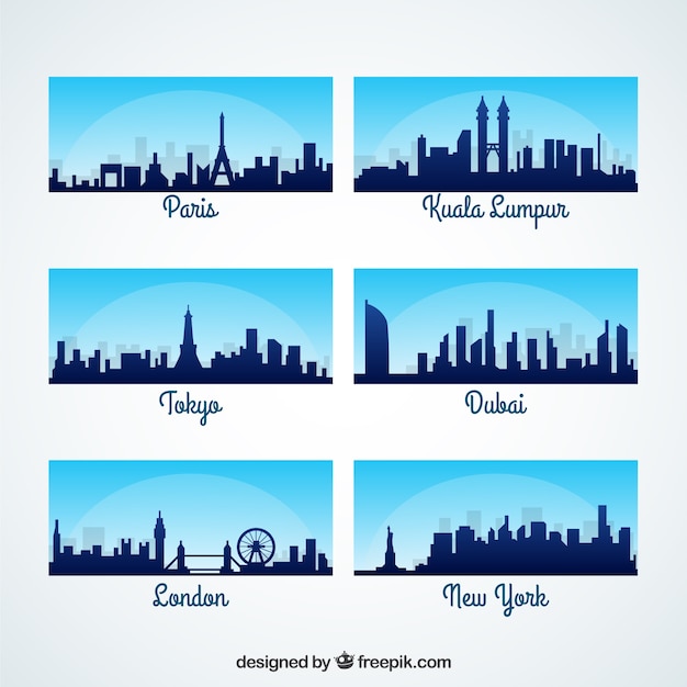 Skylines internacionais cidade